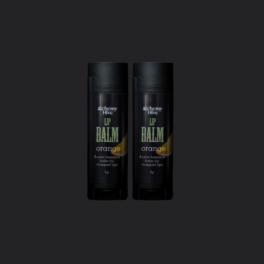 Orange BALM - Beeswax Lip Balm Twin Pack
